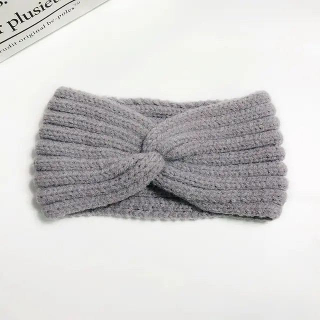Winter Warm Headband for Women Woolen Knitting Headbands Wool Knitted Elastic Headband Headwear Girls Hair Band Hair Accessories AY11