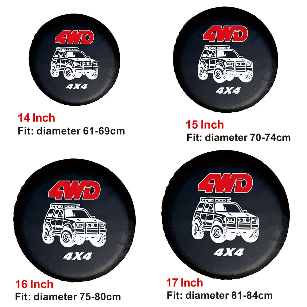 車のstying 4wd 4x4 14 17インチpvcタイヤカバーケースバッグポーチ用ジープハマーフォードタイヤカバー Tire Accessories Aliexpress