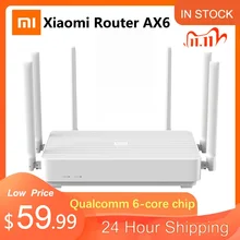 Xiaomi redmi roteador ax6 wifi6 6-core 512m memória malha casa iot 6 amplificador de sinal 2.4g 5ghz ambos 2 duplo-banda ofdma novo 2020 wifi
