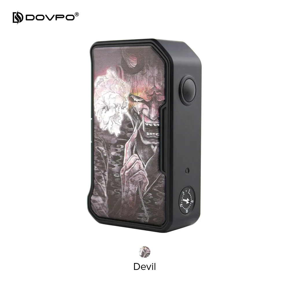 Devil 280 Вт DOVPO MVV II мод Vape Питание от двойной батареи 18650 большая кнопка огня для 510 Распылитель резьбы - Цвет: Devil
