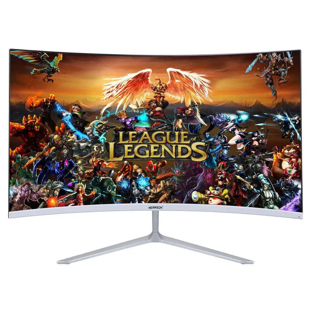  Wearson 23.8 inch Game Competition Curved Widescreen LCD Gaming Monitor HDMI VGA input 2ms Response