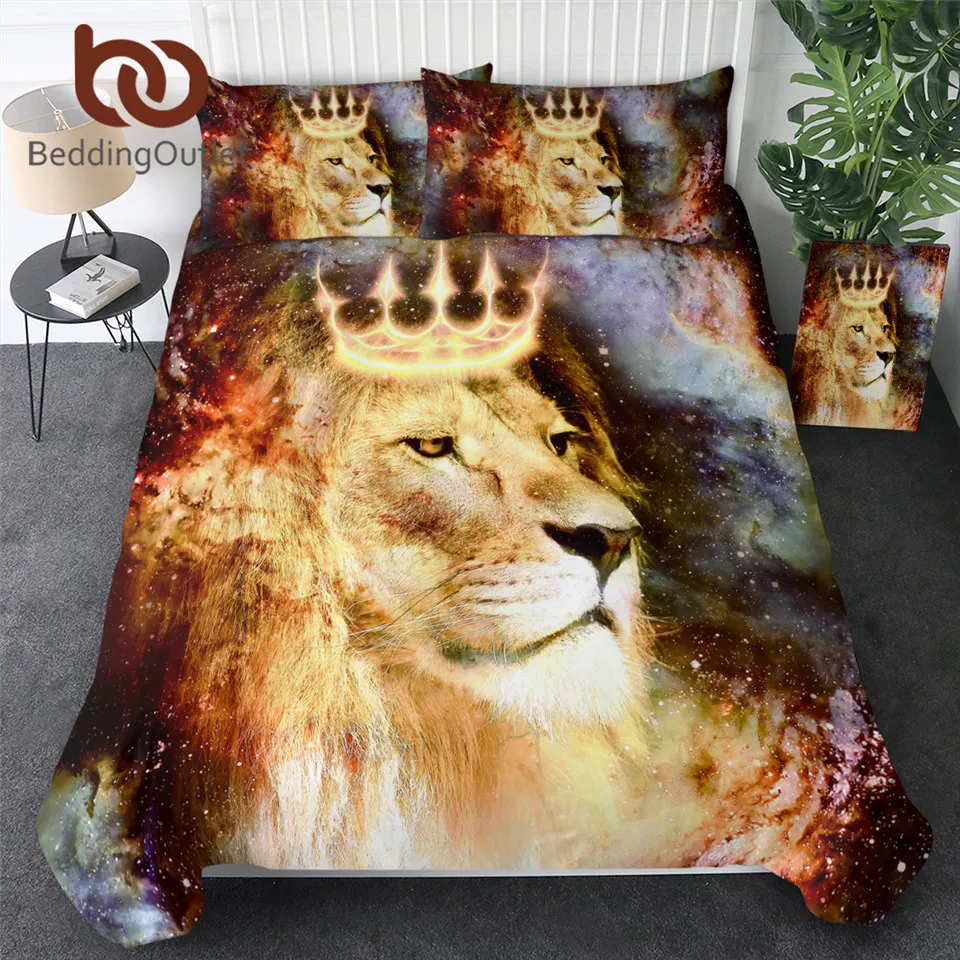 Комплект постельного белья BeddingOutlet Король Лев из 3 предметов с рисунком животных