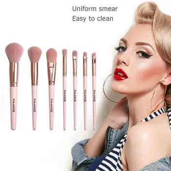 

New Makeup Brushes Set Cosmetic Beauty Eye Shadow Simple Foundation Blush Brush Tools Tools Up Brush Large Make Eyes H0E0