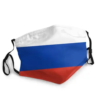 

Flag Of Russia Adult Reusable Mouth Face Mask Pattern Anti Haze Dustproof Mask Protection Mask Respirator Mouth Muffle