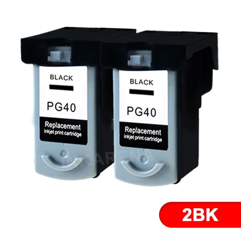 INKARENA PG-40 CL-41 чернильный картридж для принтера Canon PG40 CL41 Black& Цвет для Canon PIXMA MP160 MP140 MP450 MX300 MX310 IP1600 IP1900 - Цвет: PG40-2BK