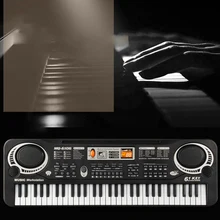 61 Ключи Электрический фортепиано прослушивание музыки встроенный Динамик с демо-музыкальный обучения начинающих мини-ключи многофункциональные детские игрушки