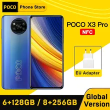 Global Version POCO X3 Pro NFC 6GB 128GB/8GB 256GB Smartphone Snapdragon 860 33W Quad AI Camera 120Hz DotDisplay 5160mAh Battery