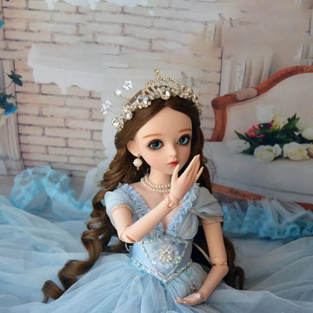 1/3 Bjd кукла 60 см Reborn кукла зеленые глаза с одеждой ручной работы макияж красота кукла игрушки мягкие виниловые куклы невесты для детей Рождественский подарок