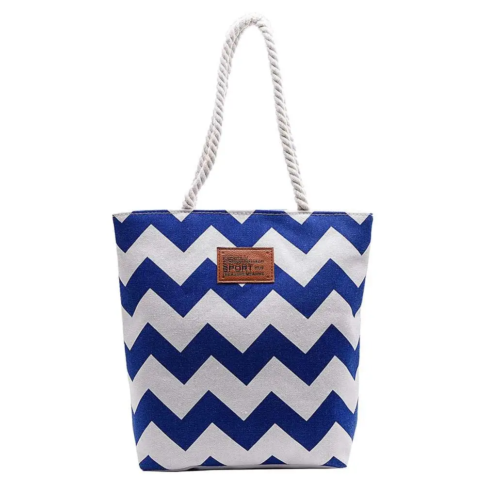 Женские холщовые сумки, полосатые сумки-тоуты, женские ручные холщовые большие пляжные сумки на плечо от известного бренда Sac A основной Femme De Marque Pochette - Цвет: 02 Blue