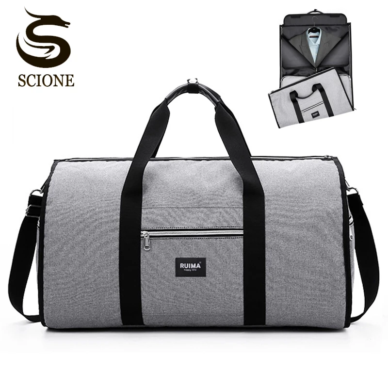 Bolso de hombro de viaje hombre, bolsa grande de almacenamiento para traje, bandolera de viaje para Fitness, bolso de mano impermeable para equipaje de negocios|Bolsas de viaje| - AliExpress