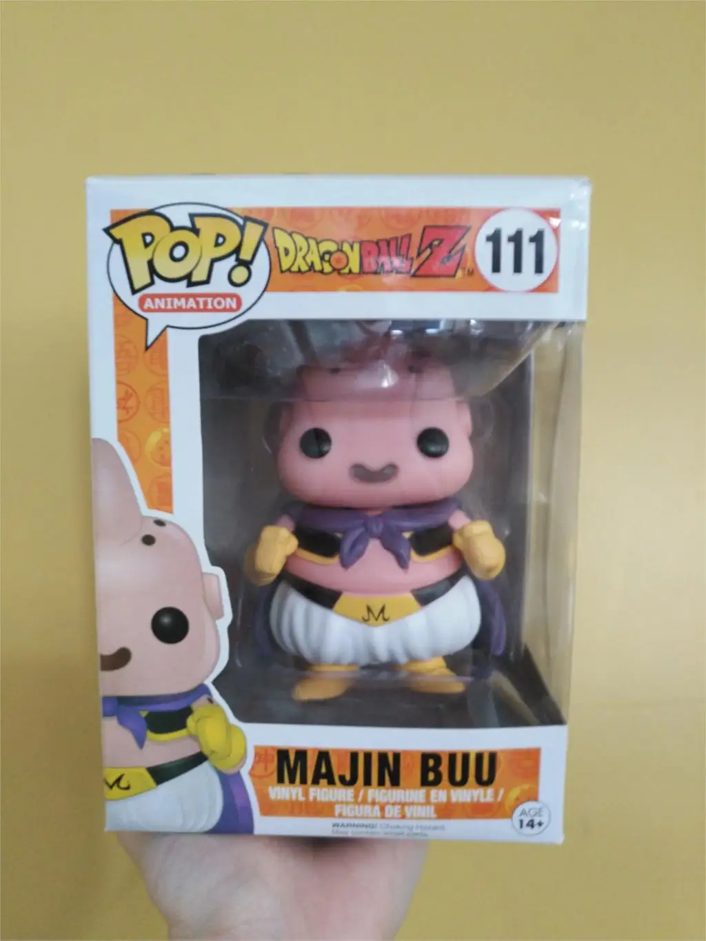 MAJIN BUU box Funko Pop аниме Dragon Ball Z персонаж 10 см Модель Фигурки игрушки - Цвет: MAJIN BUU box