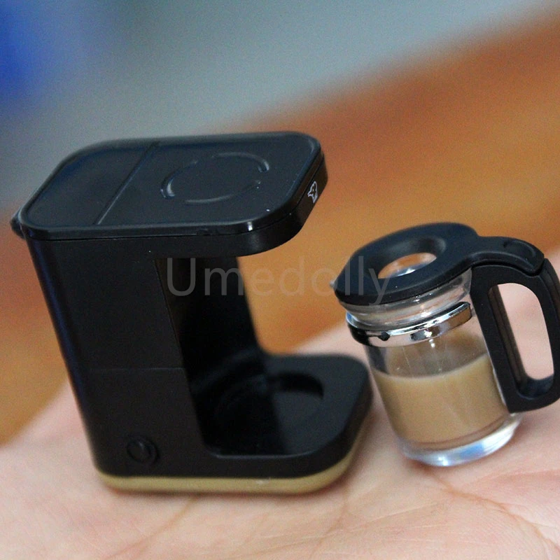 1/12 Scale Miniature Dollhouse Coffee Machine Modle Pretend Play Simulation Kitchen Appliance Accessories Toy kitchen toys pretend kitchen toys doll house toys dollhouse furniture set pretend coffee set toys