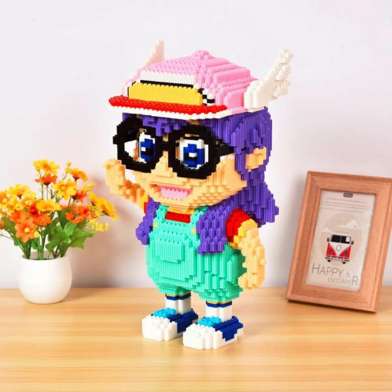 Xizai 8053 аниме мультфильм Dr.Slump Alrale Девушка ангел 3D модель DIY Мини Волшебные блоки