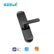Cheap Tuya WiFi Smart Door Lock Smart Life App Control Touch Keypad Pin Code IC Card Open Emergency Key Cheap Tuya WiFi Smart Door Lock Smart Life App Control Touch Keypad Pin Code IC Card Open Emergency Key