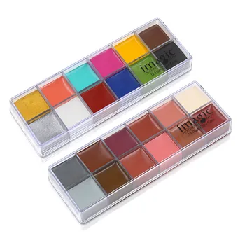 

2PC12 Colors Body Face Oil Painting Paint Pigment for Beauty Kit Makeup Cosmetic