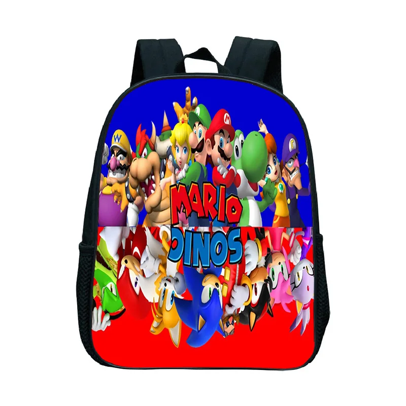 Соник Марио Детский рюкзак детские школьные сумки для малышей Сюрприз подарок рюкзак мальчики девочки Первичная книга сумки