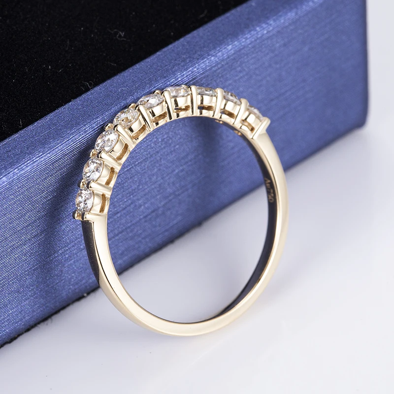 Payment linkHPHT Lab Grown Diamond Ring Half Eternity 18K Gold Jewelry Customize