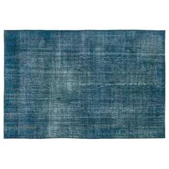 

Handmade Turquoise Vintage Overdyed Turkish Area Rug 199x287 Cm-6'6''X9'5''