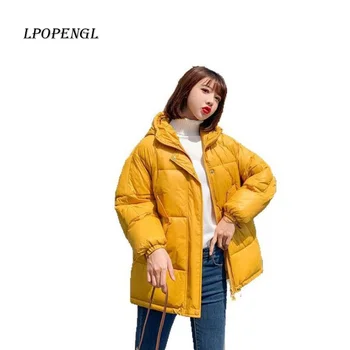 

LPOPENGL2019 Fashion Plus Size 2XL Down Jackets Women Winter Coat Short Thicken Warm Jacket Down Cotton Padded Jacket Coat