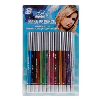 

Professional Eye Shadow Lip Liner Eyeliner Pen Pencil Makeup 1 Set 12 Color