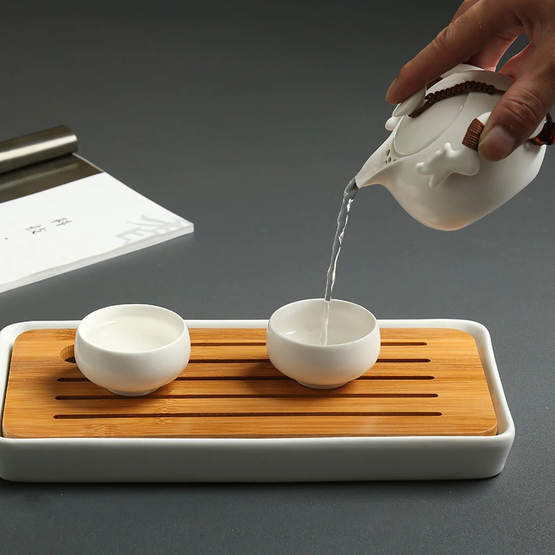 Gaiwan посуда чайные наборы керамический чайник чайная чашка из фарфора портативный дорожный чайный набор китайский чайный набор кунг-фу с сумкой для путешествий