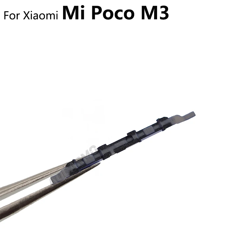 Aocarmo For Xiaomi POCO M3 Side Buttons Power On/Off Volume Up Down Switch Key Replacement Part