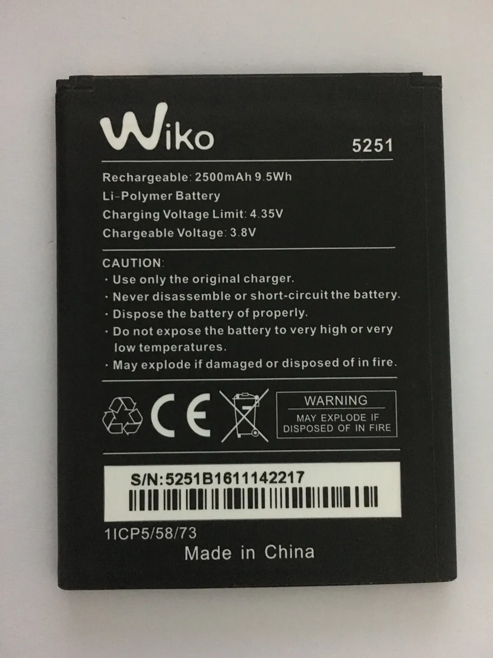 2600mAh 5251 Аккумулятор для WIKO Pulp 4G мобильный телефон|Аккумуляторы мобильных
