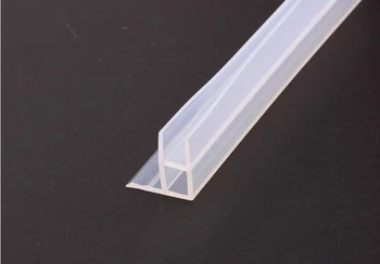 

2 m Bath Shower Screen Rubber Big Seals waterproof strips glass door Bottom seal length: 6 to 12 mm The glass tiras de sellado