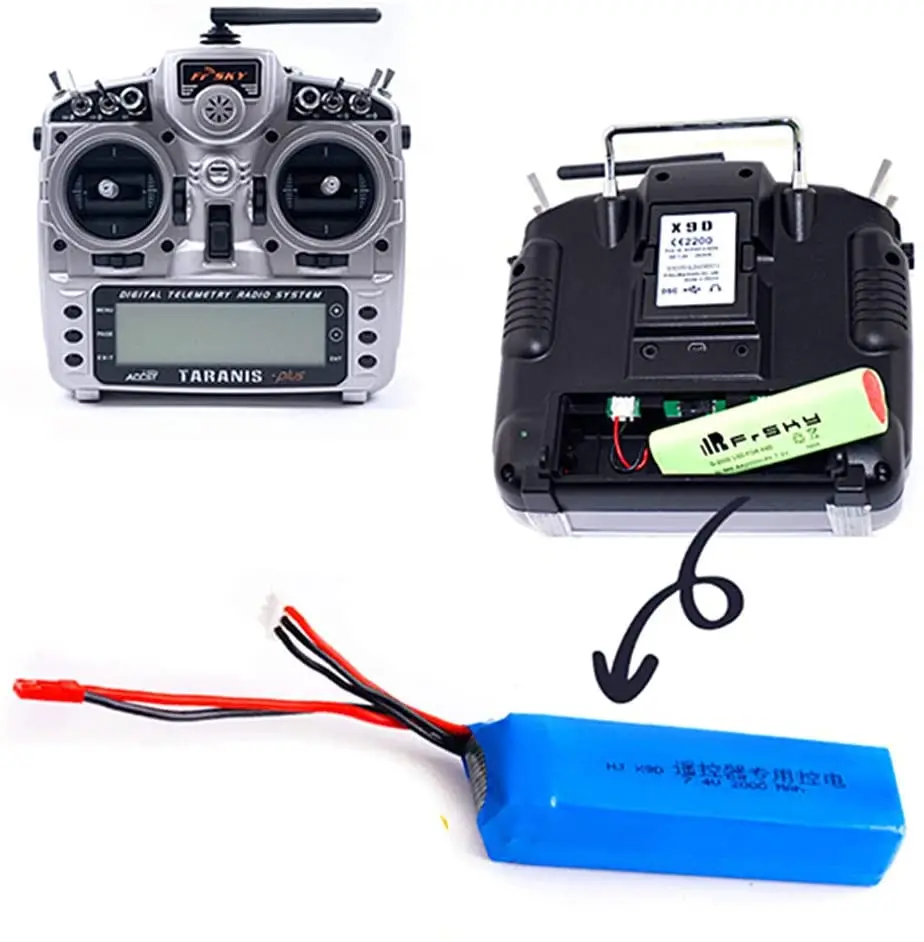 7 4 V 3000mAh 8C перезаряжаемый 2S Lipo аккумулятор для Frsky Taranis X9D Plus Радиоуправляемый