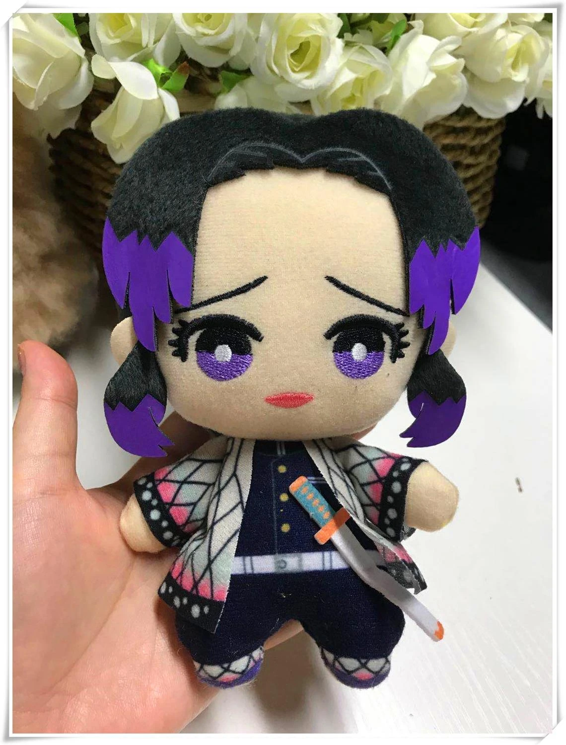 Demon Slayer Kimetsu No Yaiba Shinobu Kochou Plush Doll Stuffed Toy 
