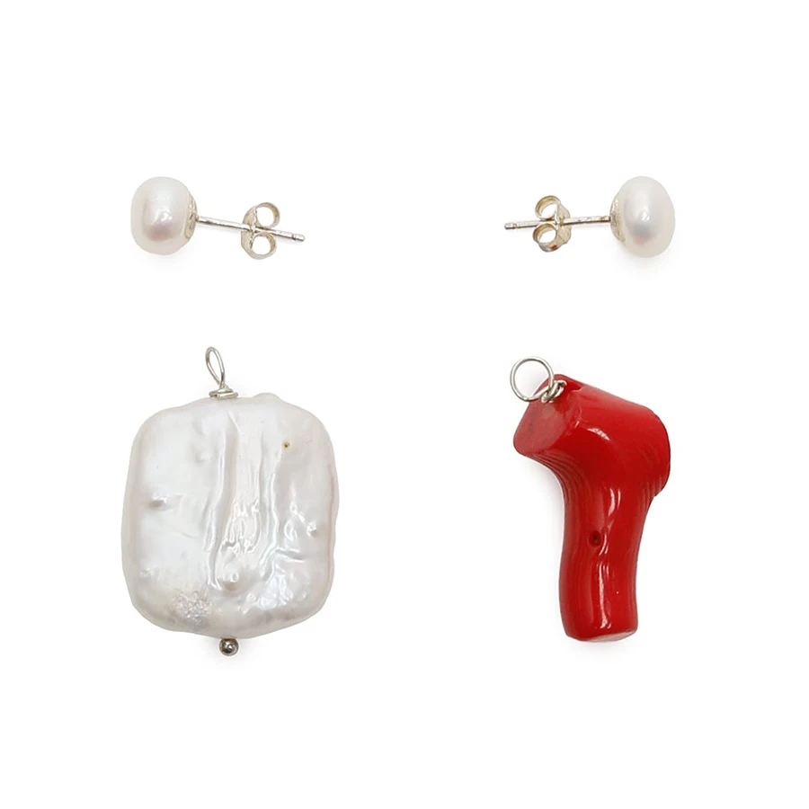 Серьги-подвески в стиле бохо с жемчужинами из натурального пресноводного