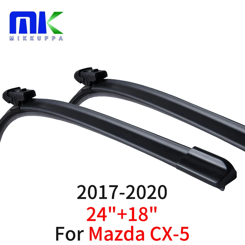 Front Wiper Blade For Mazda CX-5 KF 2017 2018 2019 2020 Windshield Windscreen Front Window 24"+18"