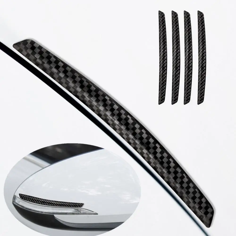 4pcs Car Rearview Door Edge Guard Scratch Strip Protector Stickers Accessories 4pcs Car Rearview Door Edge Guard Scratch Strip Protector Stickers Accessories