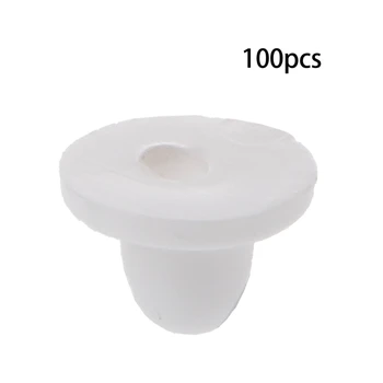 

100PCS Anti-Pain Earring Back Pads Silicone Cushion for Clip on Earrings White Y4QB