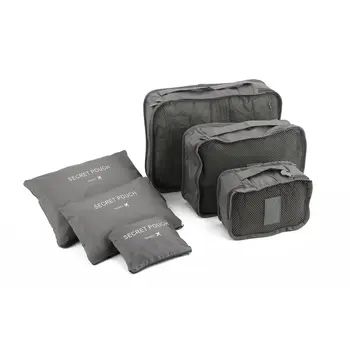 

6 Pcs/Set Korean Style Travel Home Luggage Storage Bag Clothes Storage Organizer Portable Pouch Case 6 Colors Drop Shipping