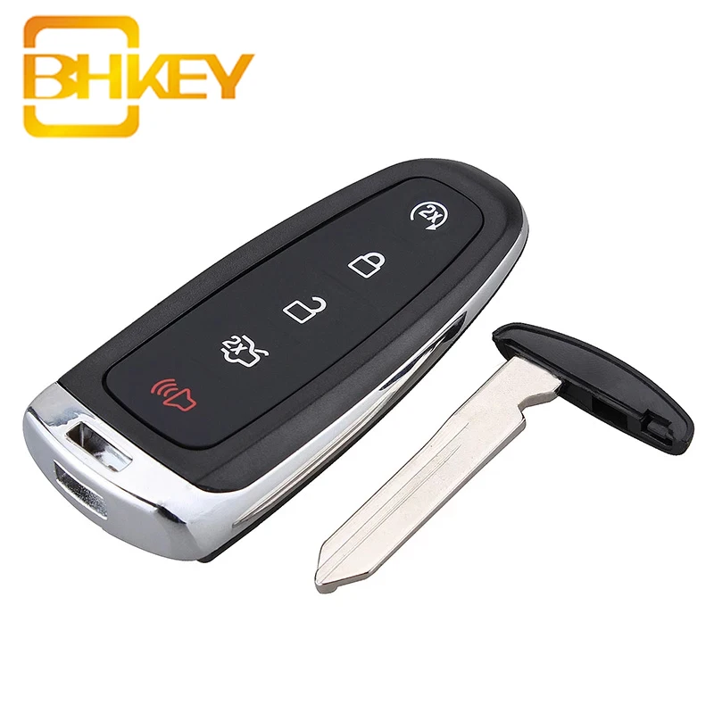 BHKEY 5 Buttons Car Remote Key Shell for Ford Edge Escape Expedition C-max Taurus Flex Focus Fob Case M3N5WY8609 | Автомобили и