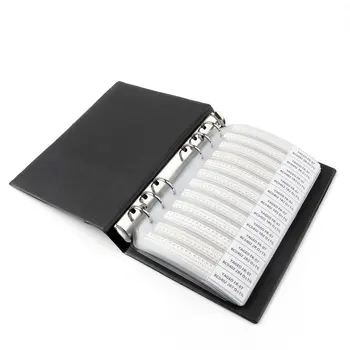 

0402 smd resistor 0r 10 m 1% 170valuesx50pcs = 8500 pcs + capacitor 80valuesx50pcs = 4000 pcs 0.5pf to 1 uf sample book