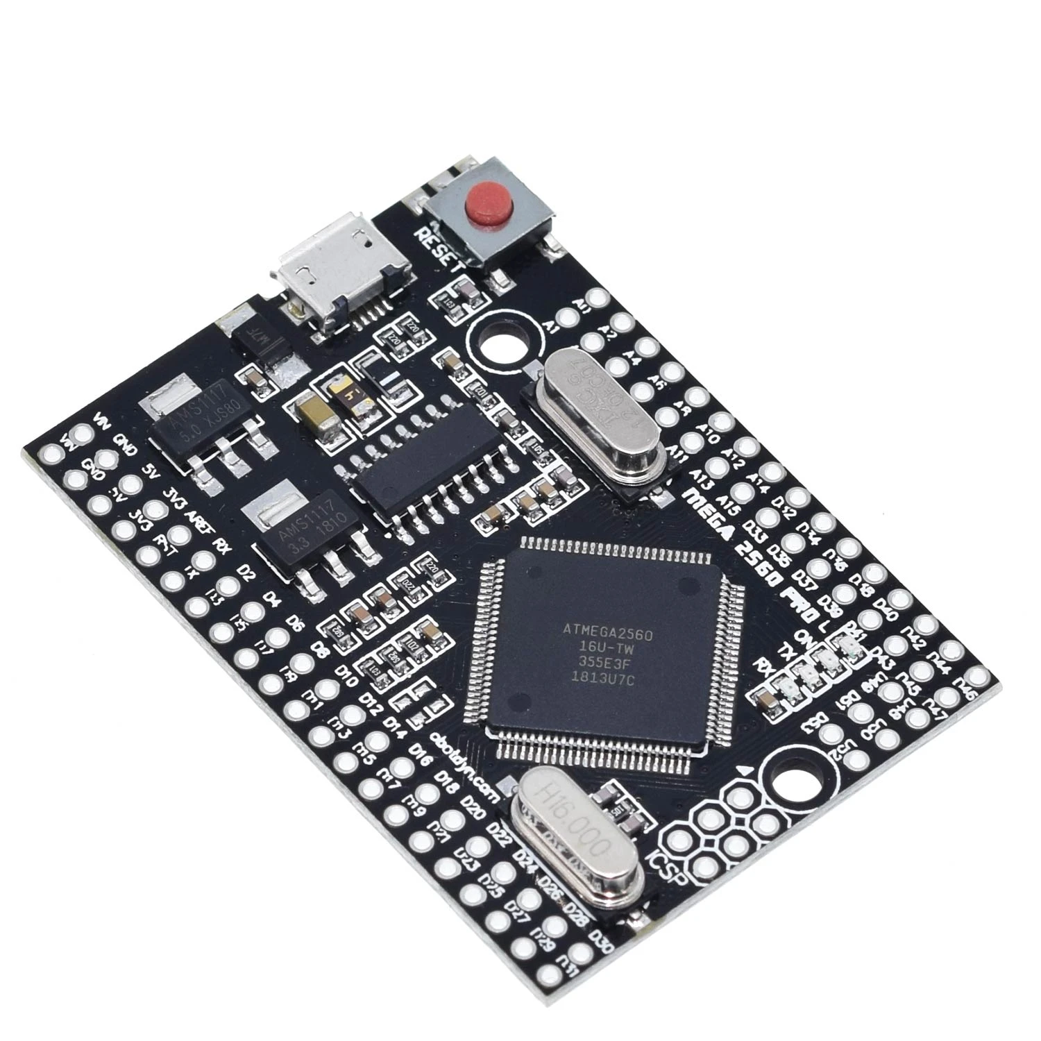 TZT Mega2560 PRO MINI 5V (встроенный) CH340G ATmega2560 16AU с штыревыми разъемами совместимыми arduino Mega