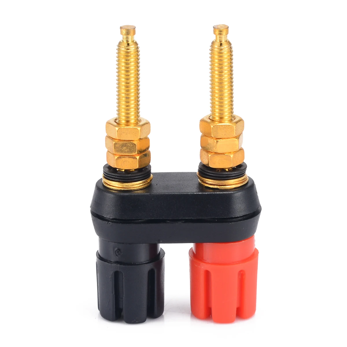Dual 2-way Banana Plug Jack Long Binding Post Speaker Amplifier Terminal