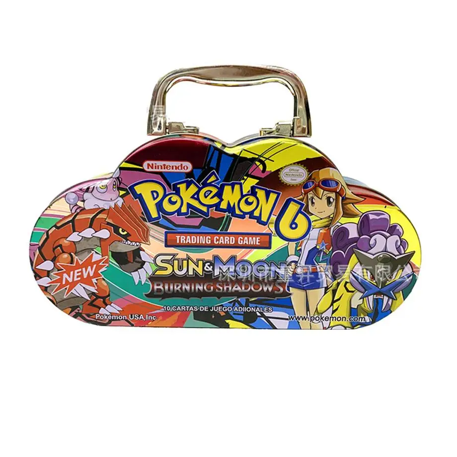 Pokemon Portable étain 102 pièces/ensemble boîte TAKARA TOMY bataille jouets loisirs passe-temps objets de Collection jeu Collection Anime cartes pour enfants