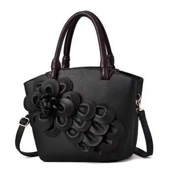 

Women Large Flower Handbags High Quality Female Bag Desinger Famous Luxury Bucket Ladies Shoulder Bags Elegant Message Bags