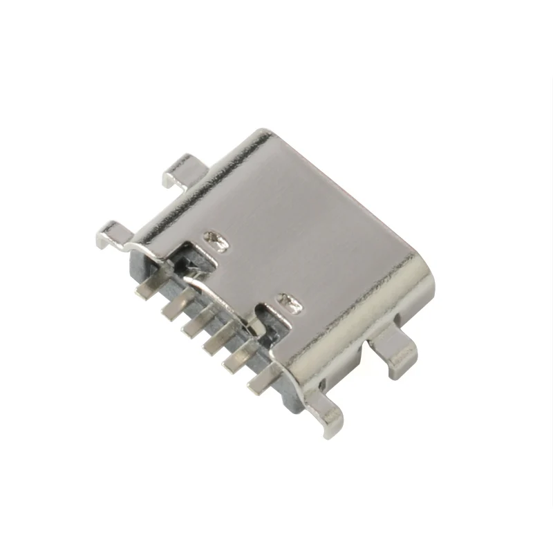 10pcs USB3.1 Type C 6Pin Socket Connector PCB Design DIY High Current CharYRDE 