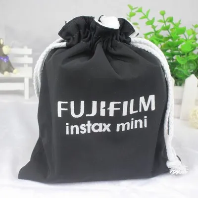 black Fujifilm Instax Mini 7 8 9 70 90 25 карман для камеры тканевая защитная сумка Портативный чехол для Fuji мгновенная пленка аксессуары для камеры - Цвет: black