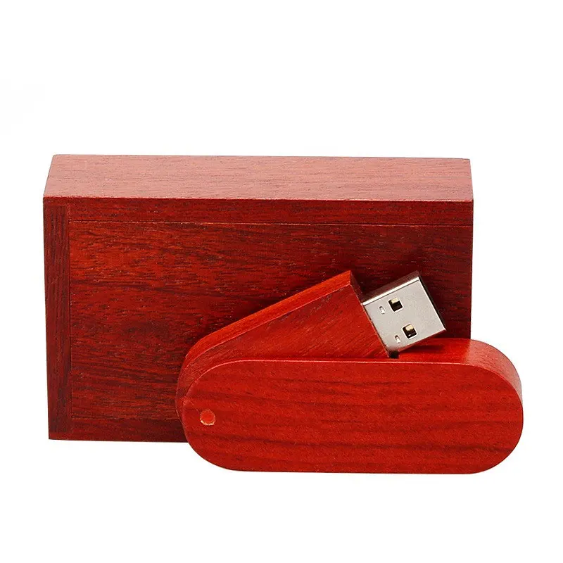 

Pendrive laser custom company LOGOrotating wood usb2.04GB 8GB 16GB 32GB 64GB wooden rotary USB flash drive Pendrive wedding gift