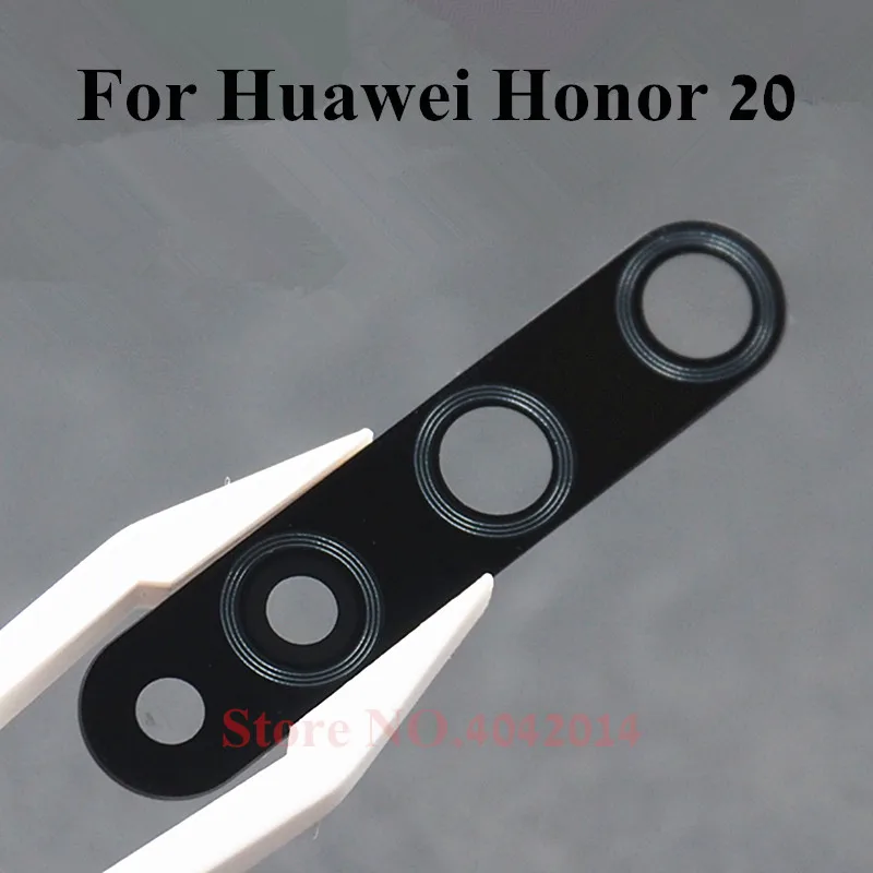 2 шт., оригинальная задняя камера, стеклянный объектив для huawei Honor 20 20i 20 pro, задняя крышка для объектива камеры, запасные части с наклейками