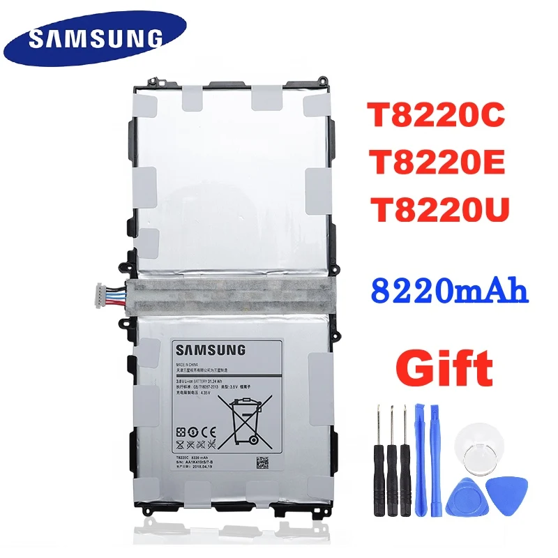 SAMSUNG Оригинальный планшет T8220E T8220C T8220U батарея 8220 мАч для Samsung GALAXY Note 10 1 вкладка Pro
