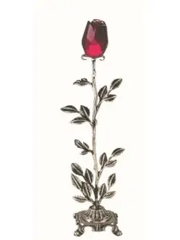 

crystal rose business card holder 925 silver