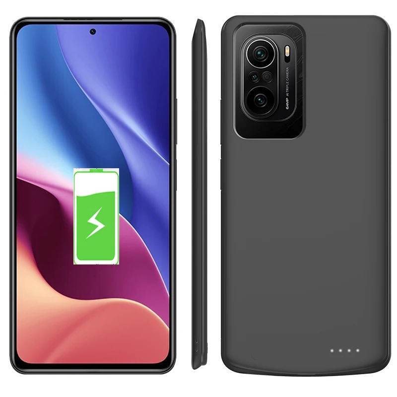 

Battery Phone Case For Xiaomi Mi 11X Pro 11i POCO F3 X3 External charger case Power bank Silm Silicone Shockproof Charging Cover