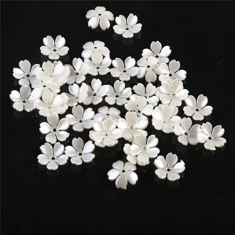 ABS Imitation Pearl Beaded Flower Half Round Beads Mix Flowers Hearts Bead DIY Clothing Accessories Jewelry Handmade Crafts clothing accessories imitation pearl beads abs beads