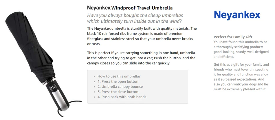 Полностью автоматический мужской зонт с защитой от ветра, 10 ребер, складной черный зонт для путешествий, большой модный большой зонт от дождя, подарок для женщин